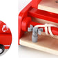 Fire truck wooden 3 years + with ladder and firemen Fire engine Red