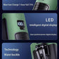 10000mAh Portable Outdoor Waist Fan Hanging Neck Strong Wind with Power Bank LED Lighting for Emergency Sports Outdoor Working (Green)