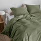 Bedding House Summer Green Seersucker Cotton Quilt Cover Set King
