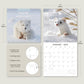 Snow Animals - 2025 Square Wall Calendar Animals 16 Months Premium Planner Gift