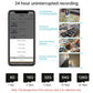 1080P Wifi Smart Cat Eye Video Doorbell With 4.3 Colour Screen And Hidden Graffiti Design - Black