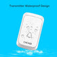Wireless Waterproof Music Doorbell - 1 To 1 Battery Type - White