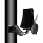 4-blade Heat Powered Fireplace Stove Fan - Aluminum - Black