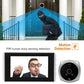Smart Cat Eye Video Doorbell With 4.5 1080P Hd Screen Night Vision & Motion Detection - White
