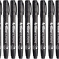 12x Artline Supreme Permanent Markers 0.4mm - Black Bulk Pack