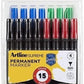 2x 15pcs (30pcs Total) Artline Supreme Permanent Markers - Assorted Colours