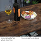 Viviendo Dining Table, Bar Table with Wine Storage Rack - Industrial Style