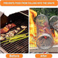 2pc BBQ Basket Round Campfire Grid Cookware