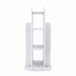 Rotating Bookcase Bookshelf Kid's Book Organiser Rack Wooden Castle Display Shelf