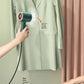 White Handheld Garment Steamer with Spray Function - Portable 2-in-1 Wet and Dry Mini Steam Iron for Clothes, Wrinkle Remover, and Fabric Freshener