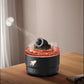 Black Creative Cannon-Shaped Aromatherapy Diffuser with Colorful LED Lights, 280ml Ultrasonic Humidifier, Dual Mist Modes, Desktop Small Air Freshener