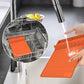 Orange Silicone BBQ Grilling Mat - Heat Resistant Side Rack Protector for Grills and Baking Trays