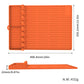 Orange Silicone BBQ Grilling Mat - Heat Resistant Side Rack Protector for Grills and Baking Trays