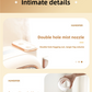 Off White USB Desktop Dual Mist Cute Humidifier with Essential Oil Diffuser, 500ml Large Capacity, Quiet Aromatherapy Machine for Bedroom and Office