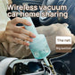 Yellow Portable Wireless Car Vacuum Cleaner - USB Rechargeable, High Suction, Compact Design for Home & Keyboard Cleaning
