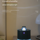White Astronaut Humidifier with LED Night Light - Whisper Quiet for Bedroom