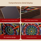 2-PCS 3D Wooden Fridge Magnet - Dunhuang Art Style, Creative Gift (Style 5)