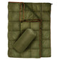 200x140cm Green Large Outdoor Camping Down Cotton Wearable Warmth Blanket, Quilted Poncho Shawl Throw with Storage Bag, Lightweight Warm Camping Quilt for Camping Travel Home Use