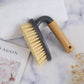 Eco Bamboo Handle Iron Household Scrubber Brush
