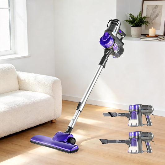 Devanti Corded Handheld Bagless Vacuum Cleaner - Purple and Silver