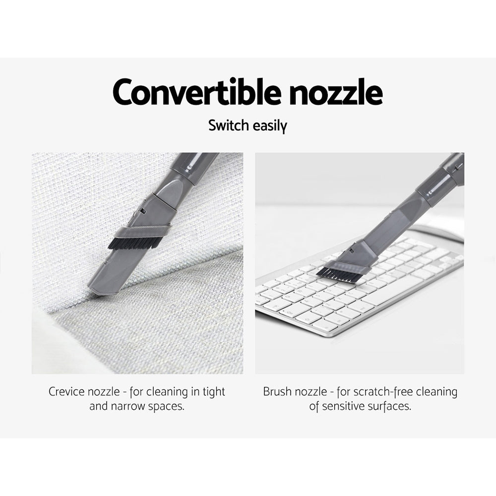 Devanti Corded Handheld Bagless Vacuum Cleaner - Purple and Silver