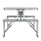 Weisshorn Camping Table Folding Aluminum Portable Outdoor Picnic 85CM