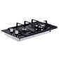 Devanti Gas Cooktop 30cm Gas Stove Cooker 2 Burner Cook Top Konbs NG LPG Black