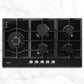 Devanti Gas Cooktop 90cm 5 Burner Stove Hob Cooker Kitchen NG LPG Black Glass