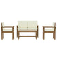 Gardeon Outdoor Sofa Set 4-Seater Acacia Wood Lounge Setting Table Chairs