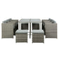 Gardeon 11 PCS Outdoor Dining Set Table Chairs Patio Lounge Setting Furniture
