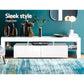 Artiss 189cm RGB LED TV Stand Cabinet Entertainment Unit Gloss Furniture Drawers Tempered Glass Shelf White