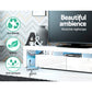 Artiss 189cm RGB LED TV Stand Cabinet Entertainment Unit Gloss Furniture Drawers Tempered Glass Shelf White