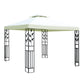 Instahut Gazebo 3x3m Party Marquee Outdoor Wedding Event Tent Iron Art Canopy White