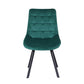 Artiss Set of 2 Reith Dining Chairs Kitchen Cafe Chairs Velvet Upholstered Green