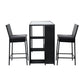 Gardeon 3 PCS Outdoor Bar Table Stools Set Patio Furniture Dining Chairs Wicker