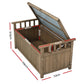 Gardeon Outdoor Storage Box Wooden Garden Bench Chest Toy Tool Sheds Furniture