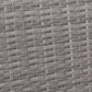 Sun lounge Recliner Chair Wicker Lounger Sofa Day Bed Outdoor Furniture Patio Garden Cushion Ottoman Grey Gardeon