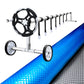 Aquabuddy Pool Cover Solar Blanket 400 Micron Roller Covers Swimming 11M x 6.2M