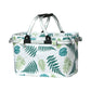 Alfresco Picnic Bag Basket Folding Hamper Camping Hiking Insulated White