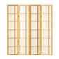 Artiss Room Divider Screen Privacy Wood Dividers Stand 4 Panel Nova Natural