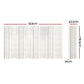 Artiss Room Divider Screen Privacy Wood Dividers Stand 8 Panel Nova White