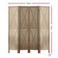 Artiss Silon Room Divider Screen Privacy Wood Dividers Stand 4 Panel Brown