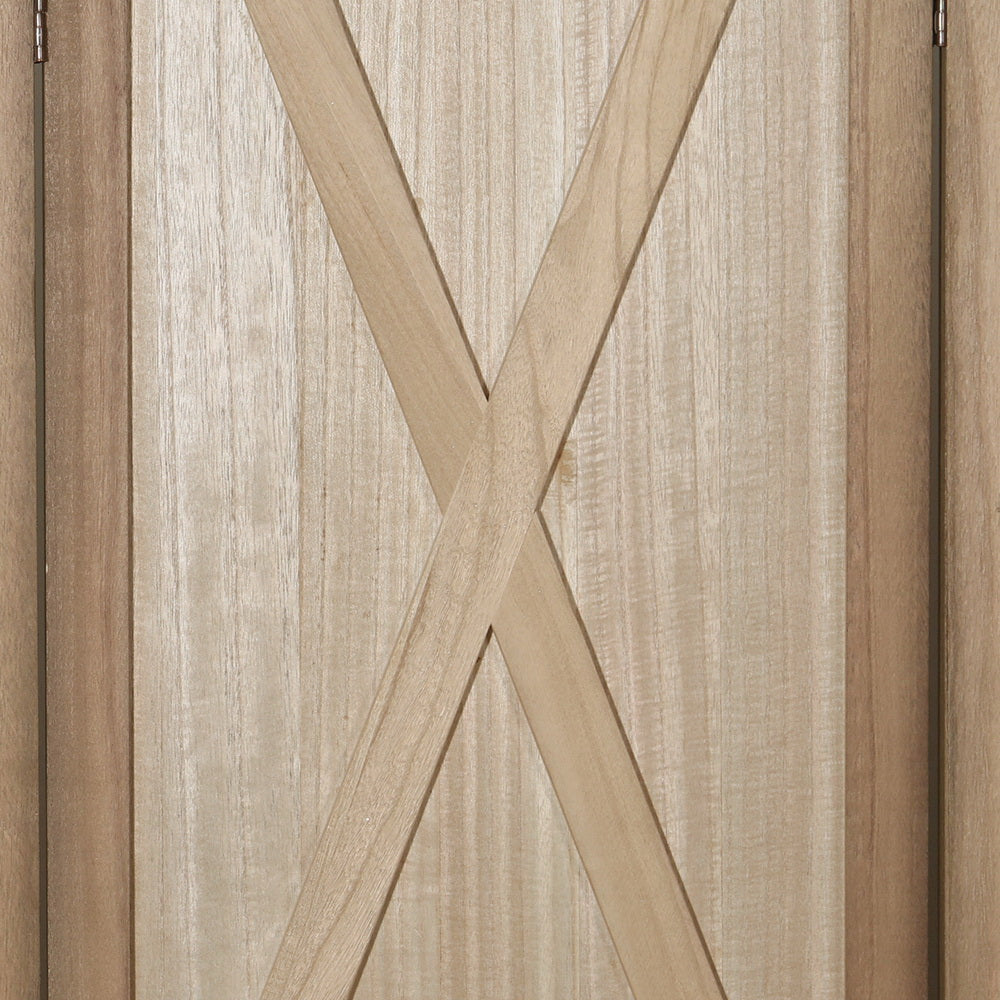 Artiss Silon Room Divider Screen Privacy Wood Dividers Stand 6 Panel Brown