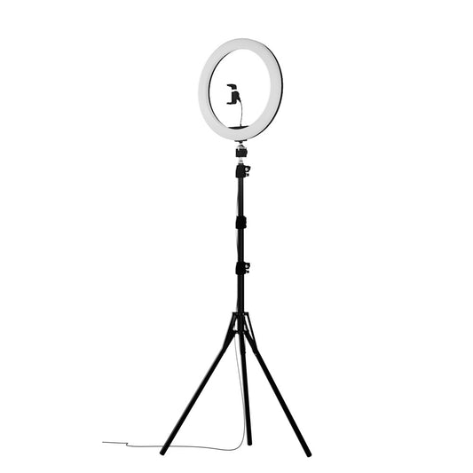 Embellir 10" LED Ring Light 5500K Dimmable Diva Diffuser With Stand Make Up Studio