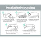 Artiss Velvet Sofa Cover Plush Couch Cover Lounge Slipcover 4 Seater Grey