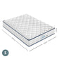 Spine-Lab Mattress 5 Zone 21cm Medium Firm Foam Bonnell Spring - Single - White