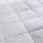Royal Comfort 1000GSM Luxury Bamboo Fabric Gusset Mattress Pad Topper Cover - Queen - White
