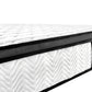 Ergopedic Mattress 5 Zone Latex Pocket Spring Mattress In A Box 30cm - King Single - White  Grey  Black