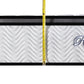 Ergopedic Mattress 5 Zone Latex Pocket Spring Mattress In A Box 30cm - King Single - White  Grey  Black