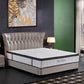 Ergopedic Mattress 5 Zone Latex Pocket Spring Mattress In A Box 30cm - King - White  Grey  Black